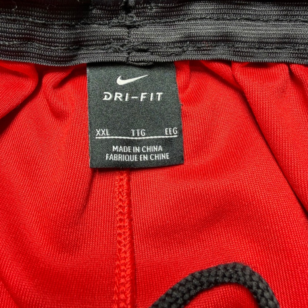 Nike Dri-FIT Basketball Shorts Mens XXL Red Black Zipper Pockets Athletic Gym - Picture 2 of 11